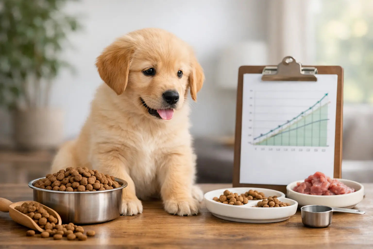 Puppy Dry Food Feeding Chart for Healthy Growth
