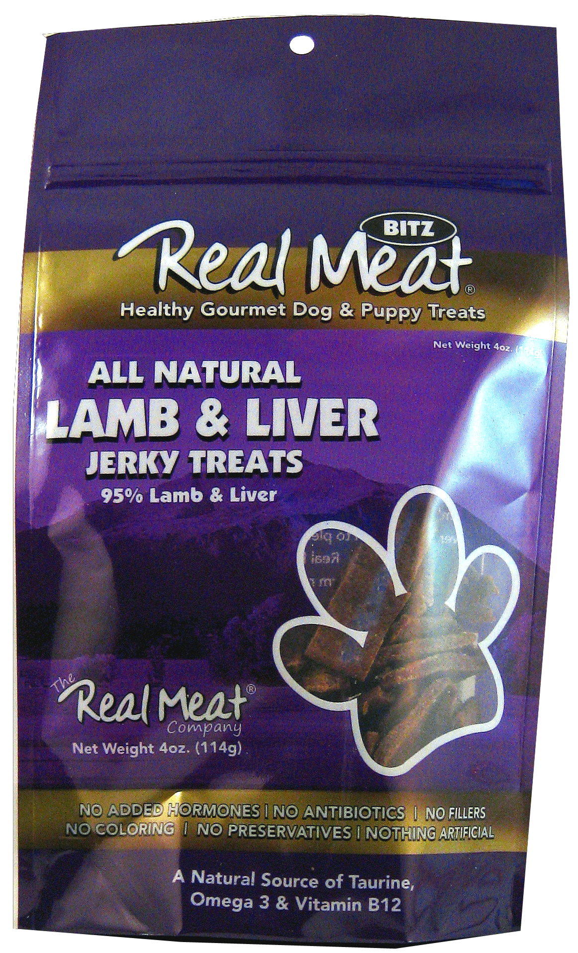 Real Meat Lamb Liver Dog Treats 4 oz.